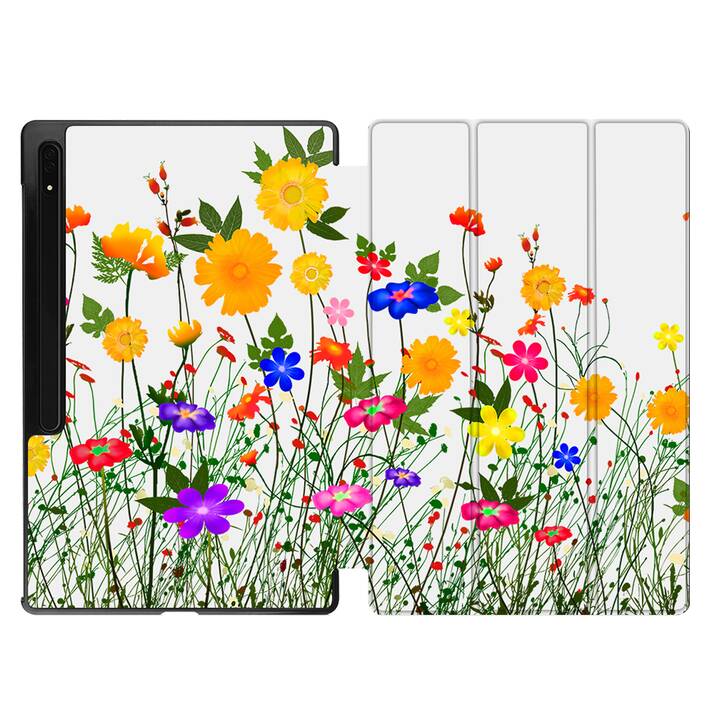 EG coque pour Samsung Galaxy Tab S8 Ultra 14.6" (2022) - Multicolore - Fleur