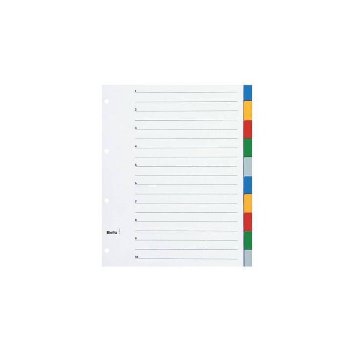 BIELLA Register (10 x A4, Farblich)