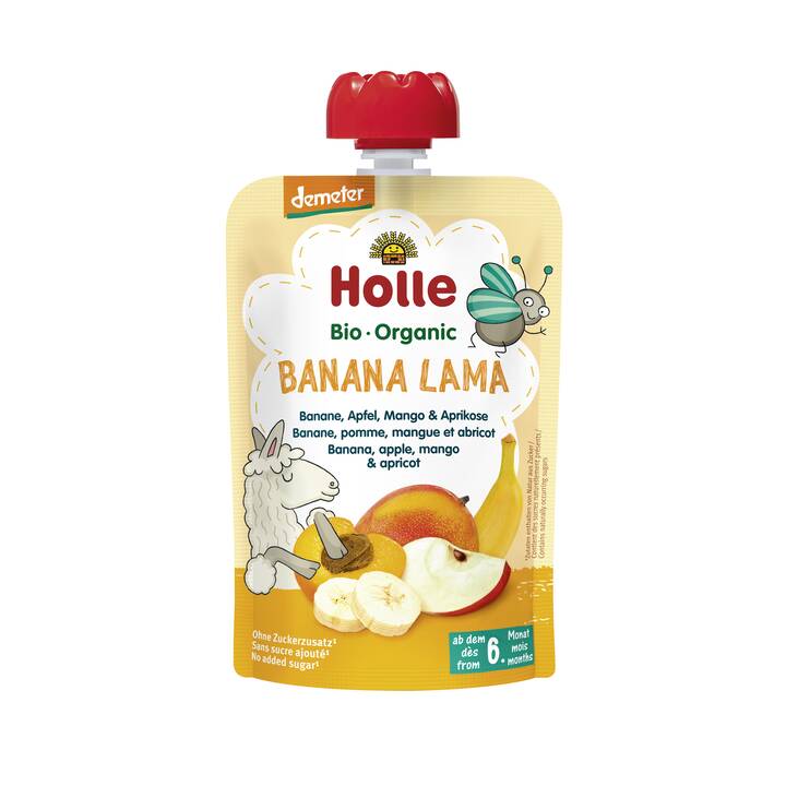 HOLLE Banana Lama Cereali Sacchetto per la spremitura (100 g)