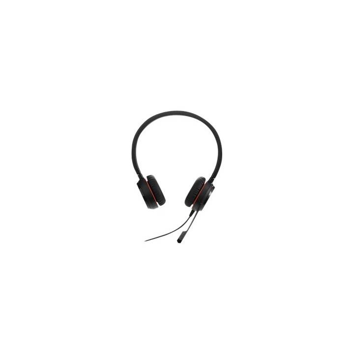 JABRA Office Headset Evolve 30 II HS Stereo (On-Ear, Kabel, Schwarz)