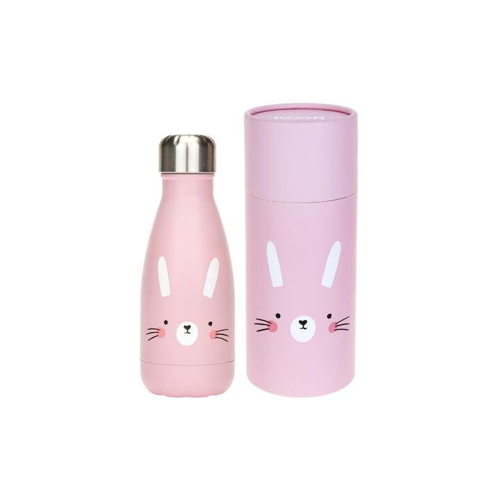 KOOR Kindertrinkflasche Little Bunny (0.26 l, Rosa)