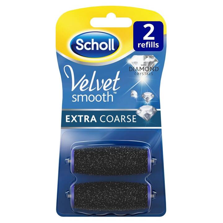 SCHOLL Velvet Smooth Pedi Roues de secours Wet & Dry en velours lisse
