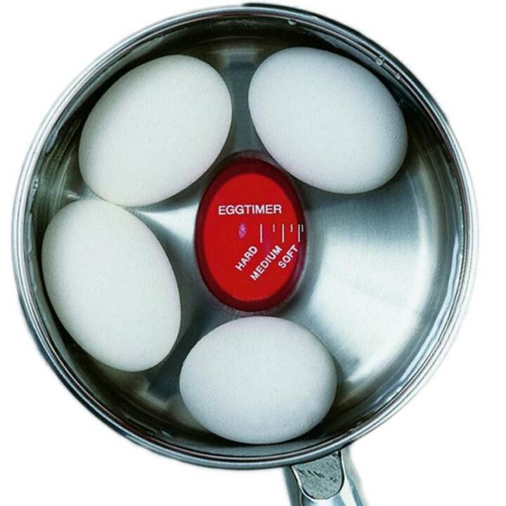 BRIX DESIGN Eieruhr EggPerfect (Transparent, Rot, Weiss)