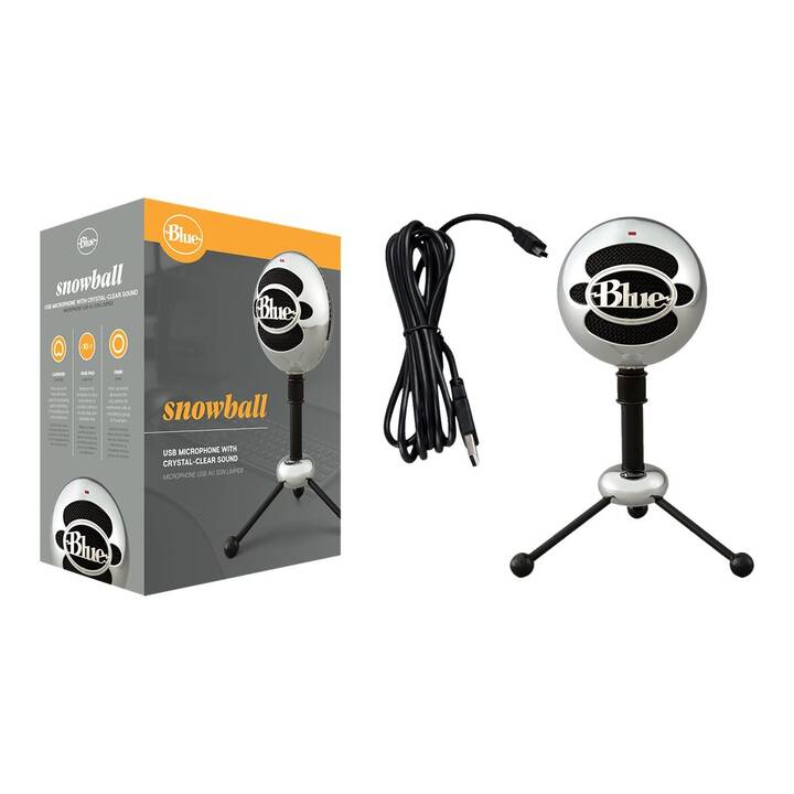 LOGITECH Blue Snowball Microfono da tavolo (Alluminio)