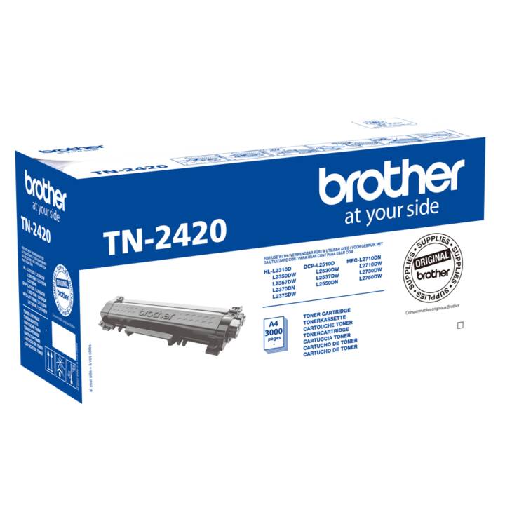 BROTHER TN-2420 (Einzeltoner, Schwarz)