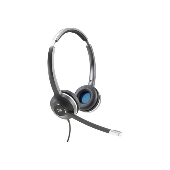 CISCO Office Headset 532 Wired Dual Headset (On-Ear, Schwarz, Grau)