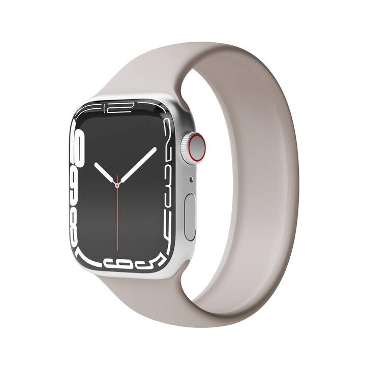 VONMÄHLEN Solo Loop Armband (Apple Watch 40 mm / 41 mm / 38 mm, Beige)