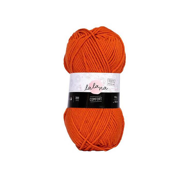 LALANA Wolle (100 g, Braun, Rostbraun)