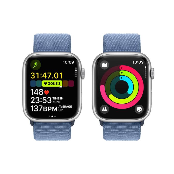 APPLE Watch Series 9 GPS + Cellular (45 mm, Alluminio, 4G)
