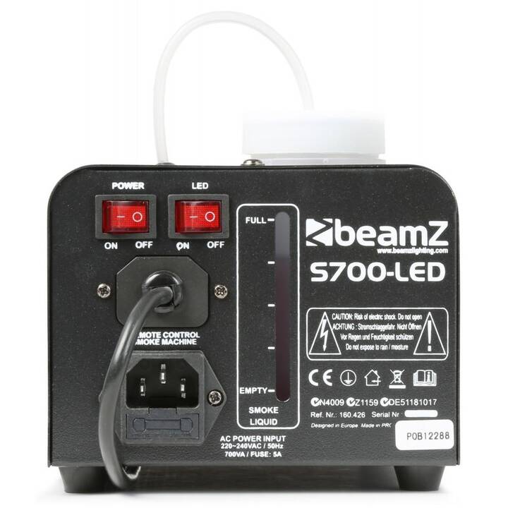 BEAMZ S700-LED Machine à fumée (0.25 l, 700 W, Noir)