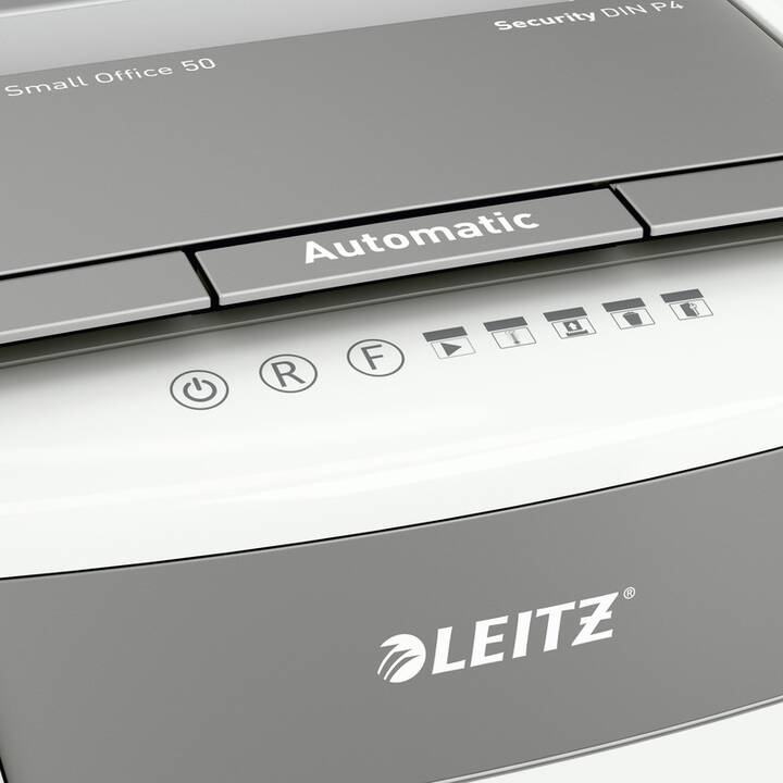 LEITZ Destructeur de documents IQ Autofeed Small Office 50 P-4 (Coupe en particules)