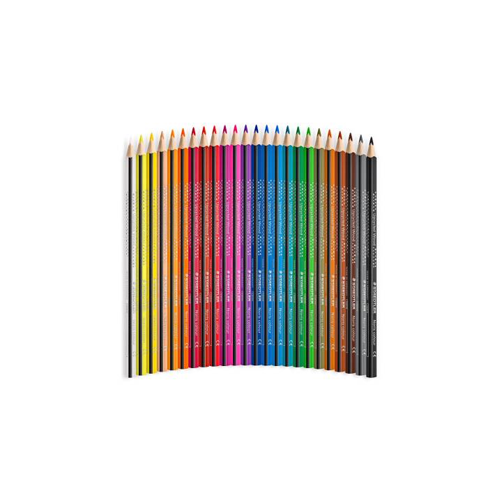 STAEDTLER Crayons de couleur Noris Colour (Multicolore, 24 pièce)
