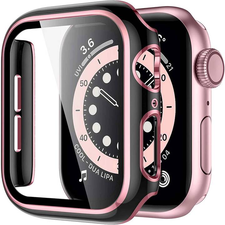 EG Housse de protection (Apple Watch 38 mm, Noir, Rose)
