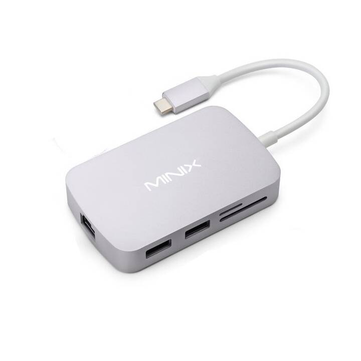MINIX Adapter (USB C, USB 2.0 Typ-C, HDMI, RJ-45, USB Typ-A)