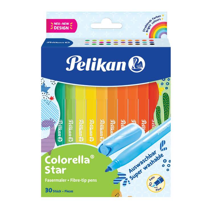 PELIKAN Colorella Crayon feutre (Multicolore, 30 pièce)