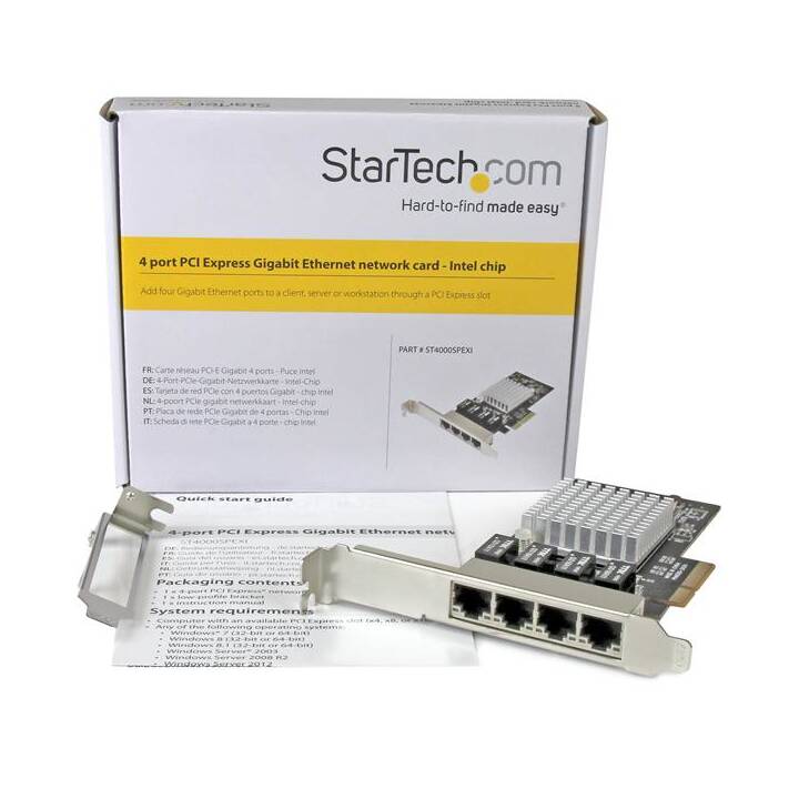 STARTECH.COM Netzwerkadapterkarte (4 x RJ-45 (LAN))