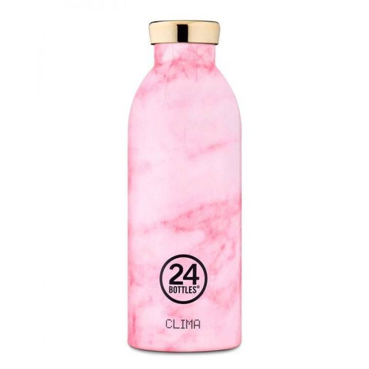 24BOTTLES Thermo Trinkflasche Clima Pink Marble (0.5 l, Rosé)