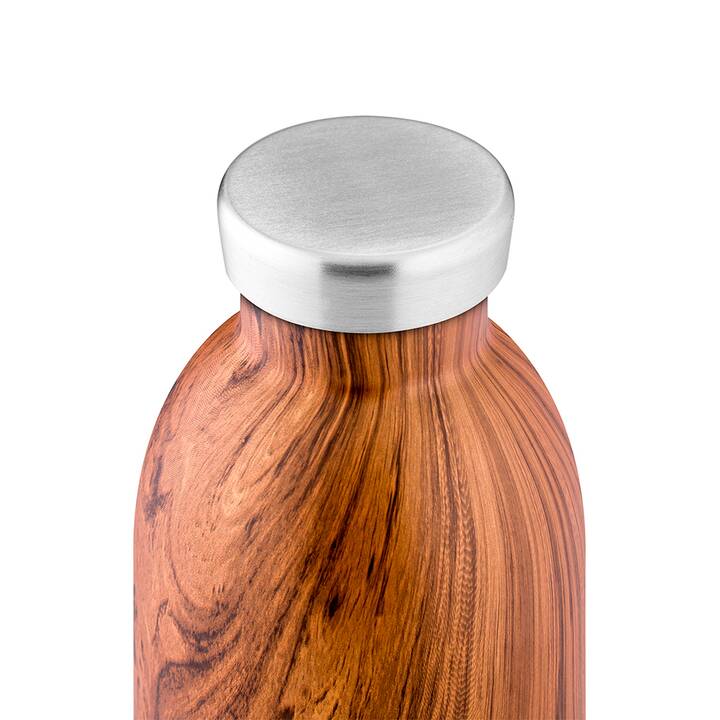 24BOTTLES Thermo Trinkflasche Clima Sequoia Wood (0.5 l, Braun)