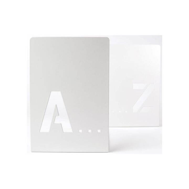 TRENDFORM Reggilibri A-Z (Bianco, 2 pezzo)