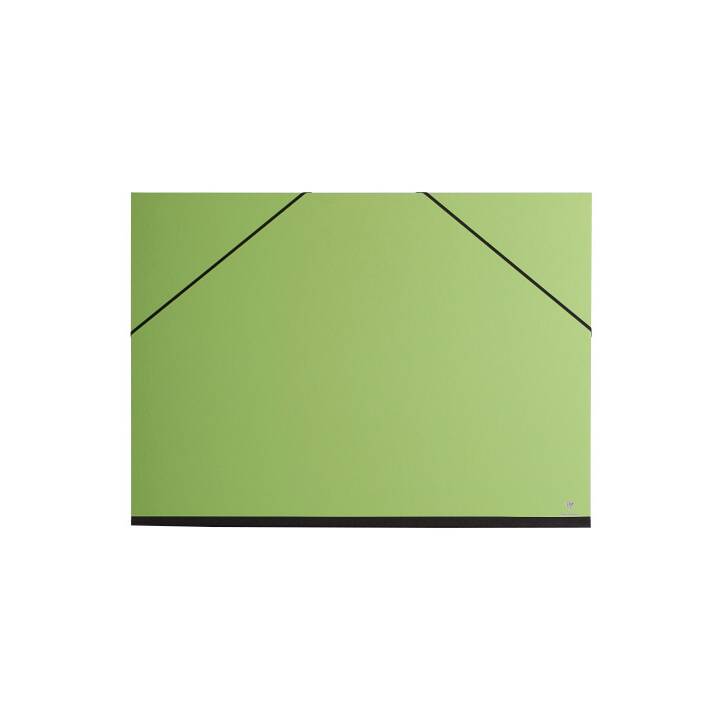CLAIREFONTAINE Pochette à dessin (52 cm x 37 cm, Vert)
