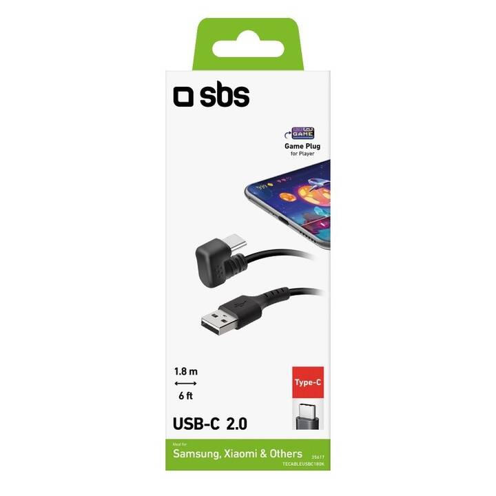 SBS Kabel (USB Typ-A, USB Typ-C, 1.8 m)