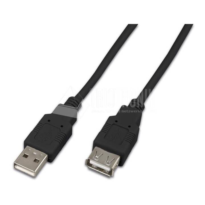 WIREWIN Câble USB (USB 2.0 de type A, USB 2.0 de type A, 1 m)