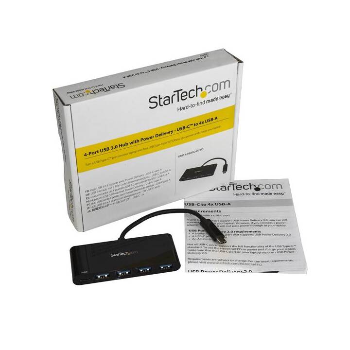 STARTECH.COM Interfaccia USB 3.0 hub, 4 porte