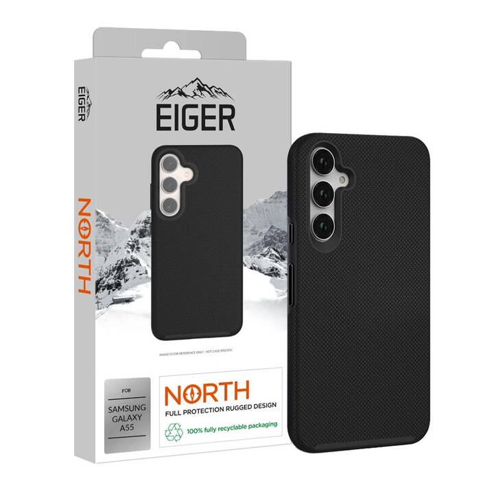 EIGER Backcover NORTH (Galaxy A55, Noir)