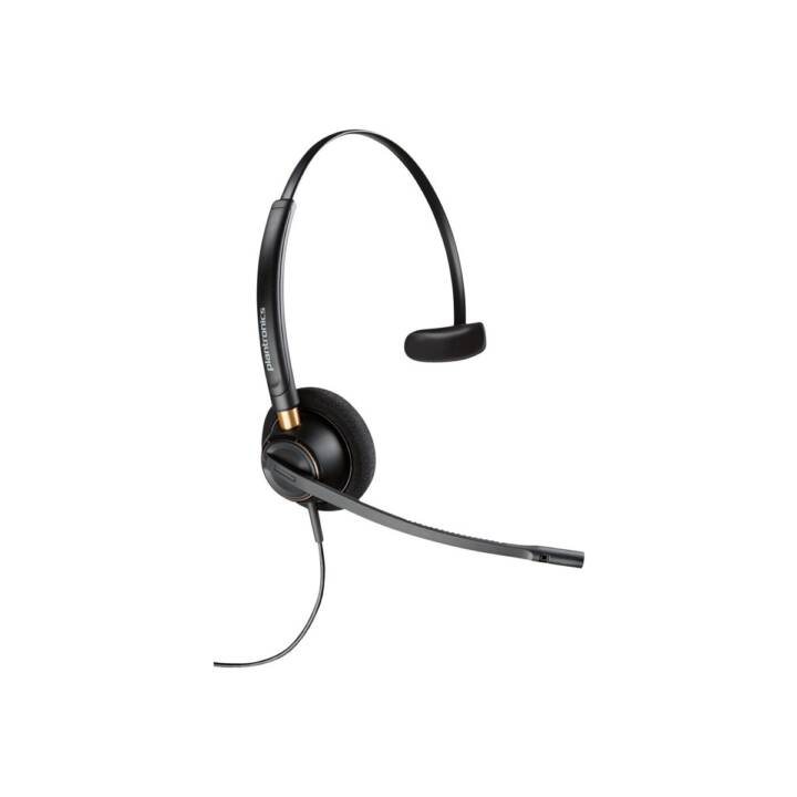 PLANTRONICS Office Headset (On-Ear, Kabel, Schwarz)