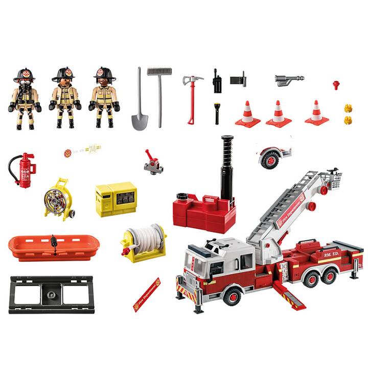 PLAYMOBIL City Action Feuerwehr-Fahrzeug: US Tower Ladder (70935)