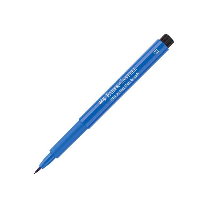 FABER-CASTELL Pitt Artist Pen Brush Crayon encre (Bleu, 1 pièce)