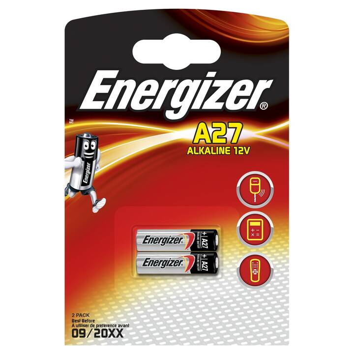ENERGIZER 639333 Batterie (A27 / MN27, 2 Stück)