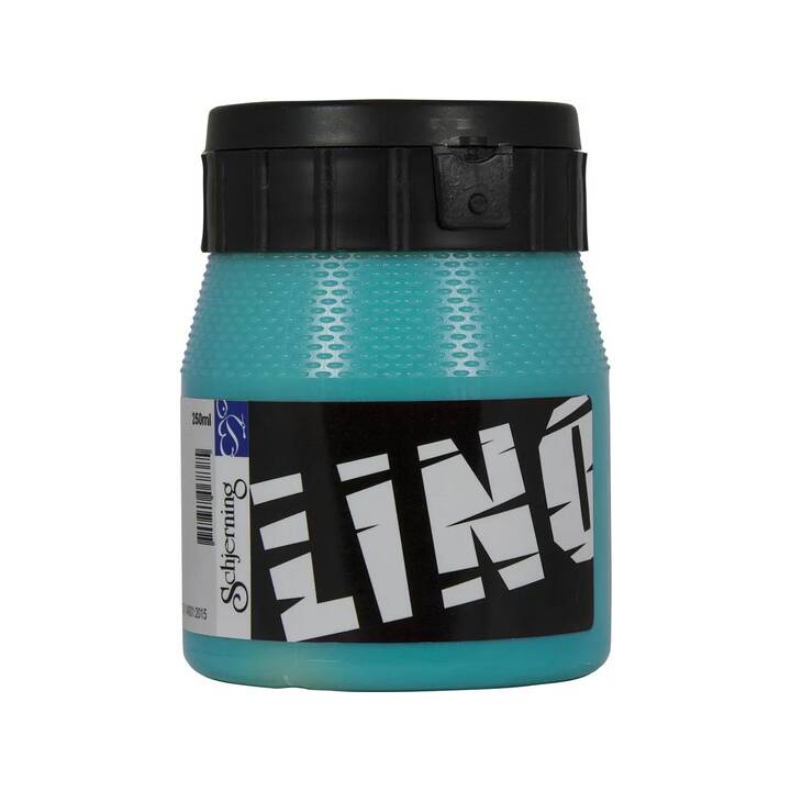 SCHJERNING Encre de linoléum Lino (250 ml, Turquoise)