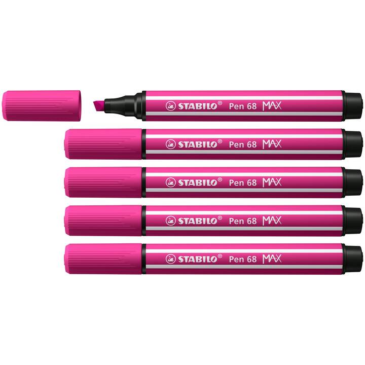 STABILO 68 MAX Crayon feutre (Pink, 1 pièce)