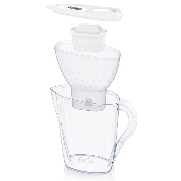 BRITA Tischwasserfilter Marella + 6x MAXTRA PRO All-in-1 Filter (1.4 l, Weiss)