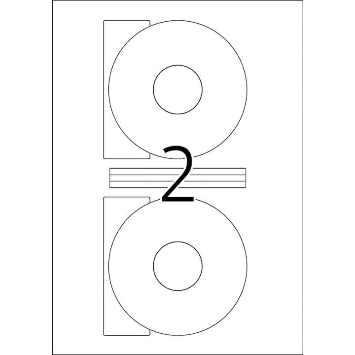 HERMA Foglie etichette per stampante (116 x 116 mm)