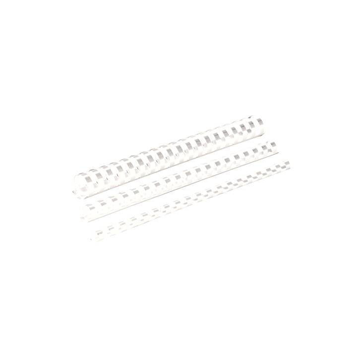 FELLOWES Dorsi plastici (2.5 cm, Bianco)