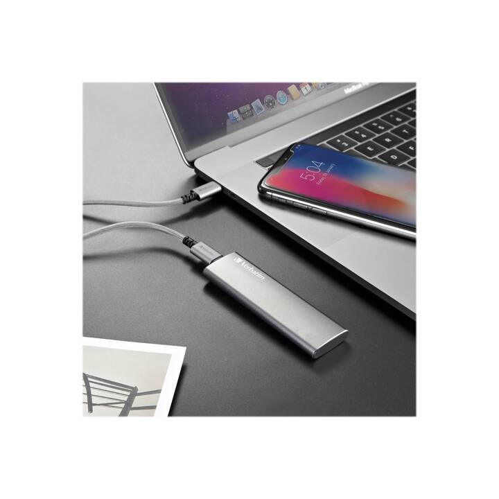VERBATIM Vx500 (USB Typ-A, 120 GB, Silber)
