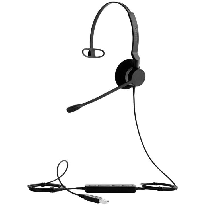 JABRA Office Headset BIZ 2300 (On-Ear, Kabel, Schwarz)
