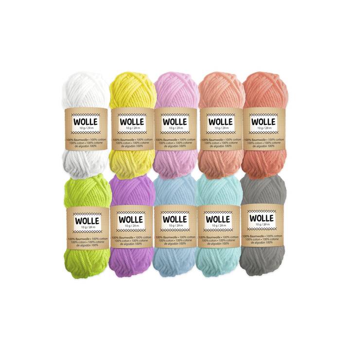 URSUS Wolle Pastell (10 x 10 g, Mehrfarbig)