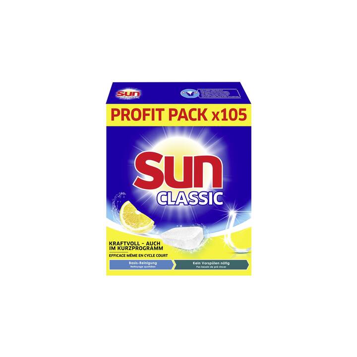 SUN Spülmaschinenmittel Classic Zitrone (105 Tabs)