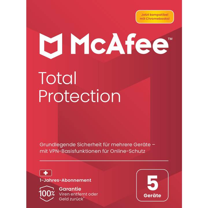 MCAFEE Total Protection (Abo, 5x, 12 Monate, Deutsch)