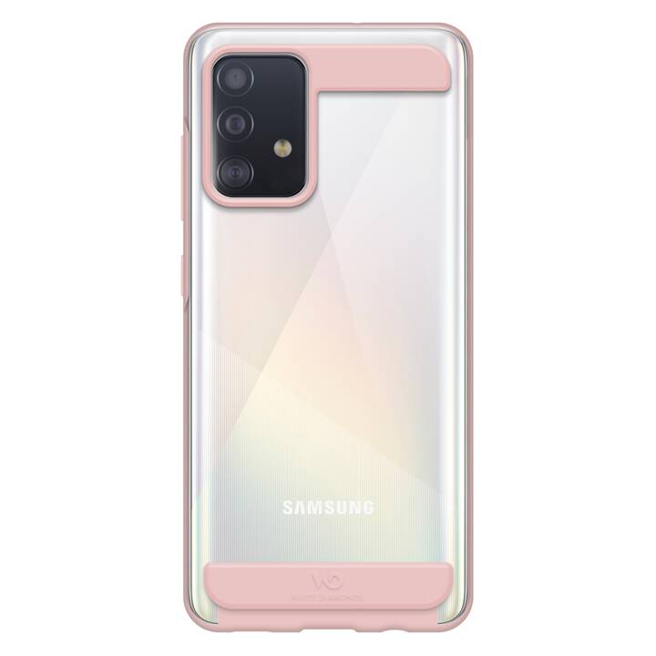 WHITE DIAMONDS Backcover Innocence Clear (Galaxy A52, Weiss, Pink)
