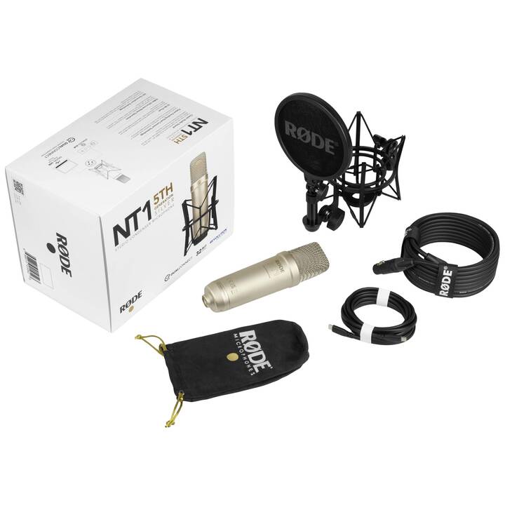 RØDE NT1 5th Generation Microphone studio (Argent)