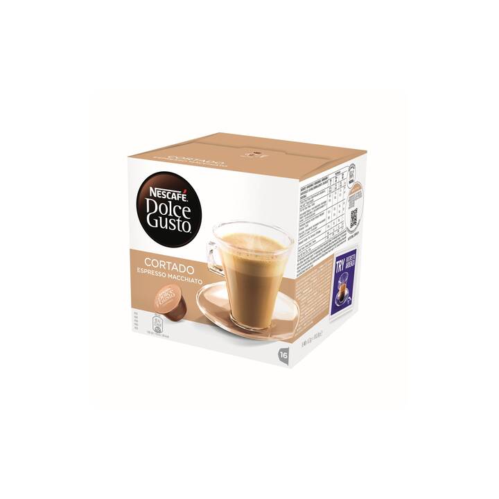 NESCAFÉ DOLCE GUSTO Kaffeekapseln Cortado Espresso Macchiato (16 Stück