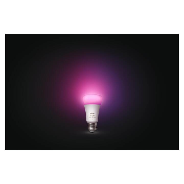 PHILIPS HUE Lampadina LED White & Color Ambiance (E27, Bluetooth, 9 W)