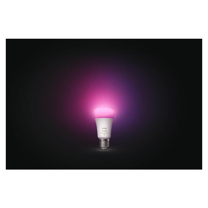 PHILIPS HUE LED Birne White & Color Ambiance (E27, Bluetooth, 9 W)