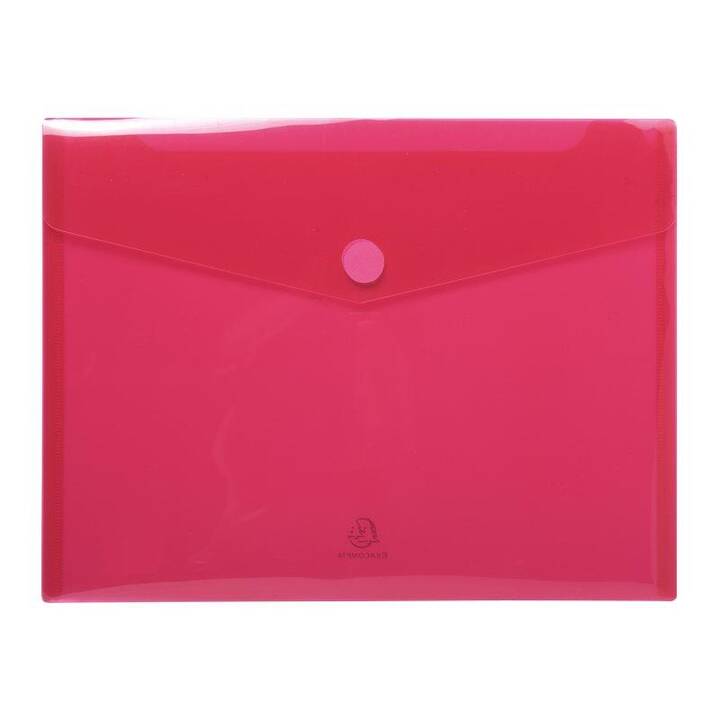 EXACOMPTA Busta postale (A4, Transparente, Blu, Viola, Verde, Rosso, 5 pezzo)