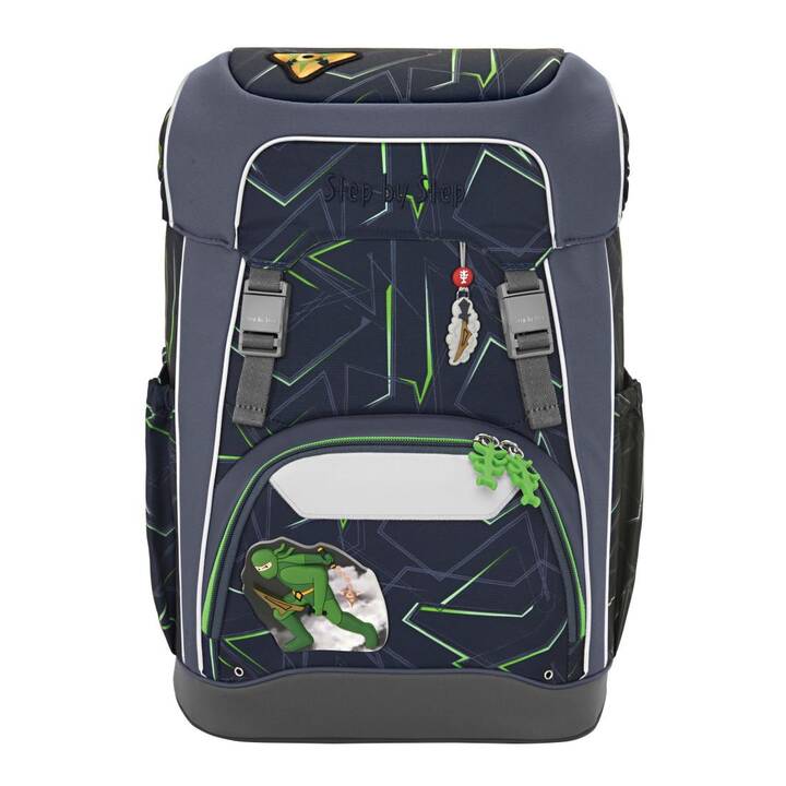 STEP BY STEP Cartella Giant Ninja Kimo (23 l, Grigio, Verde, Blu)