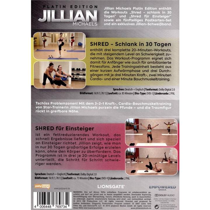 Jillian Michaels - Shred - Schlank in 30 Tagen / Shred für Einsteiger (DE, EN)